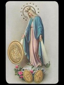 ESTAMPA MED VIRGEN MILAGROSA