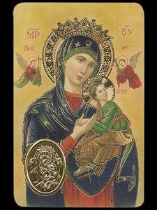 ESTAMPA MED VIRGEN DEL PERPETUO SOCORRO