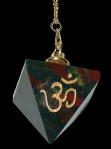 PENDULO DORADO PIRAMIDE OM 22 4cm