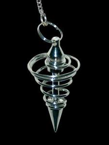 PENDULO PLATEADO ESPIRAL NO-13 5cm